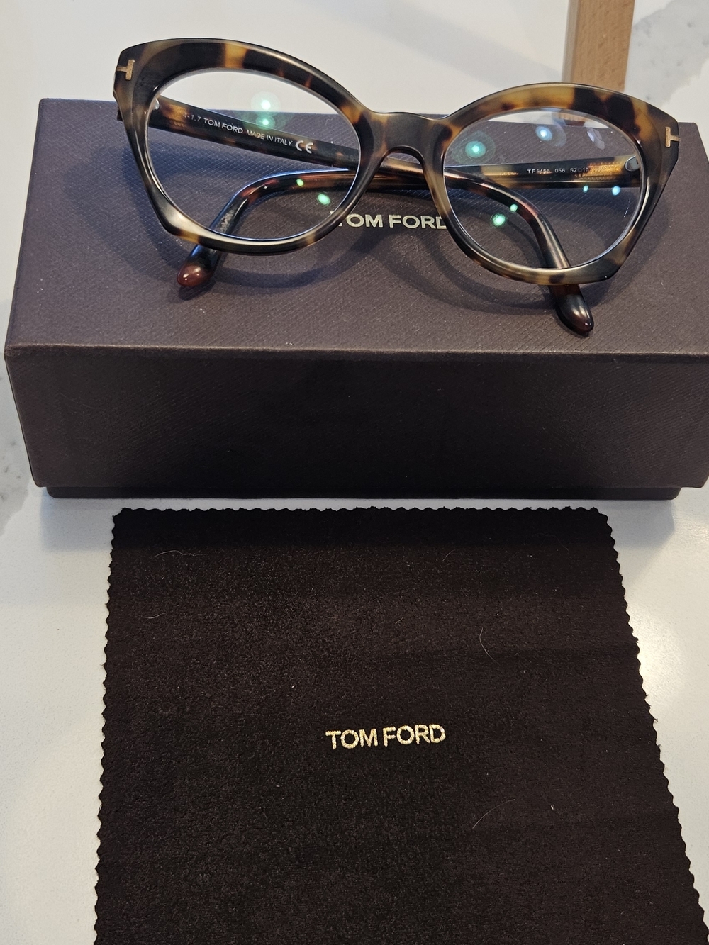 Tom Ford Tortoiseshell Cat-Eye Glasses